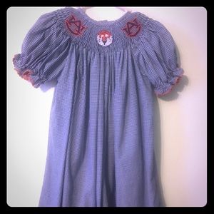 Smocked Auburn Dress